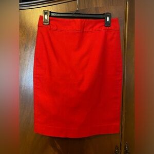 Banana Republic Candy Apple Red Pencil Skirt Size 0